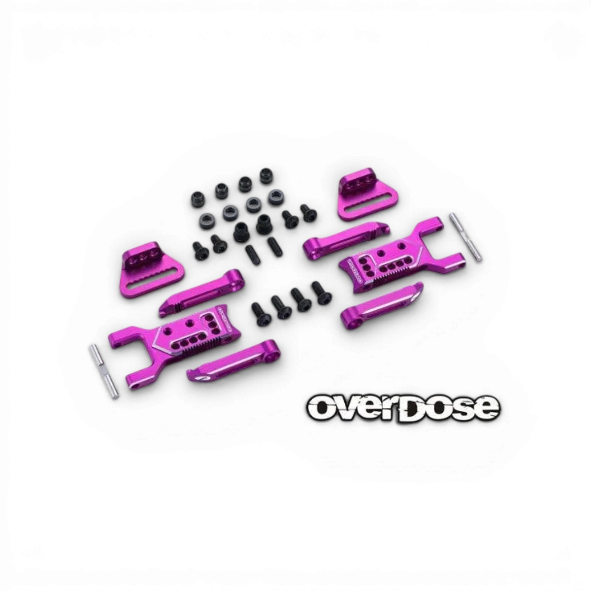 Bras de suspension arrière réglable en aluminium Type-3 pour OD, pièce détachée pour véhicule Overdose, visible sur l'image.