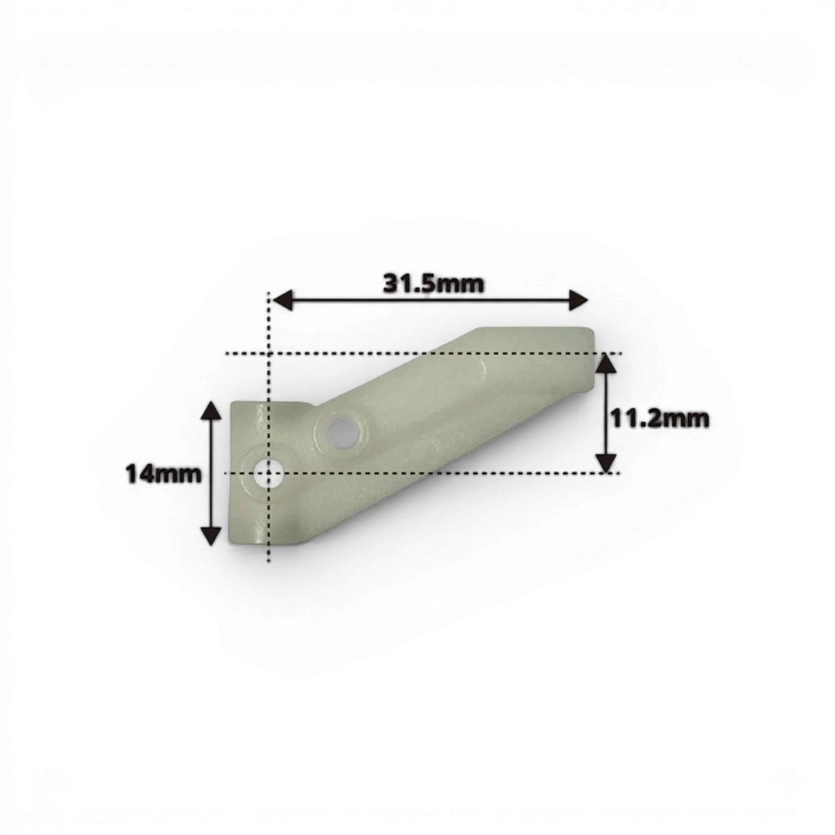 Bras supérieur avant ASTα Delrin blanc (RDX) – Topline – TP-652 - DriftParadiZ
