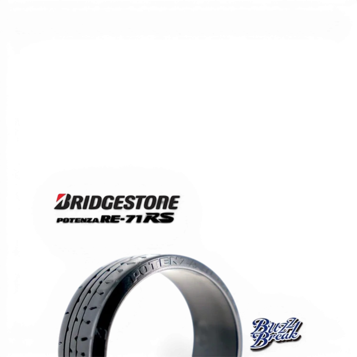 Pneus RC Bridgestone Potenza RE-71RS 30mm haute performance, roues de course pour voiture télécommandée, marque BuzzBreak