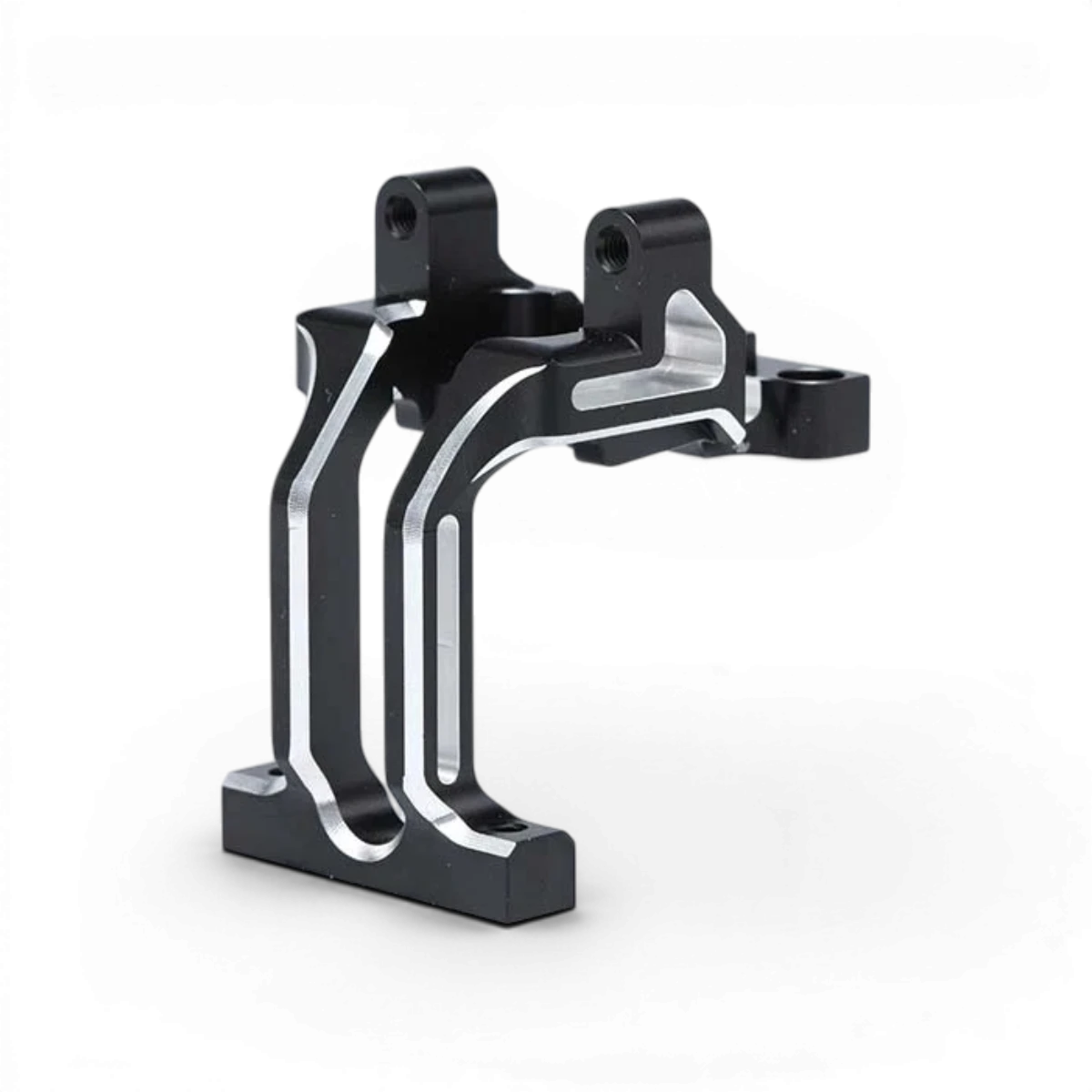 Pièces détachées Team Yokomo, bulkhead avant monobloc en aluminium anodisé violet pour voiture RC.