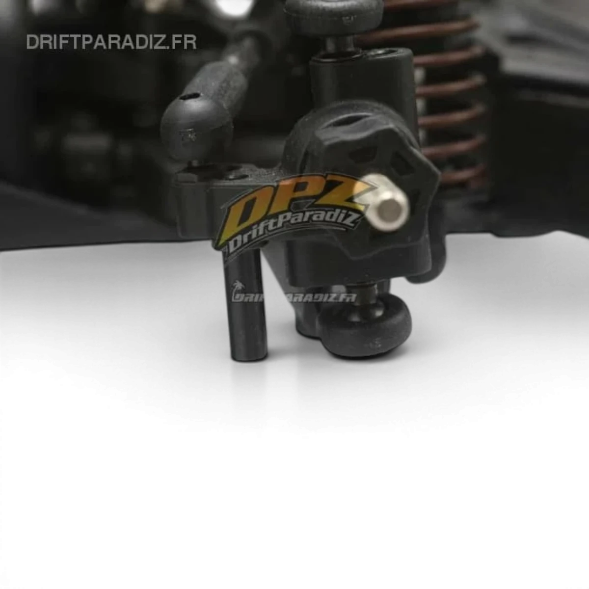 Butées de 4mm pour fusées KPI, pièce détachée pour voiture RC Team Yokomo, montrant les butées en plastique.