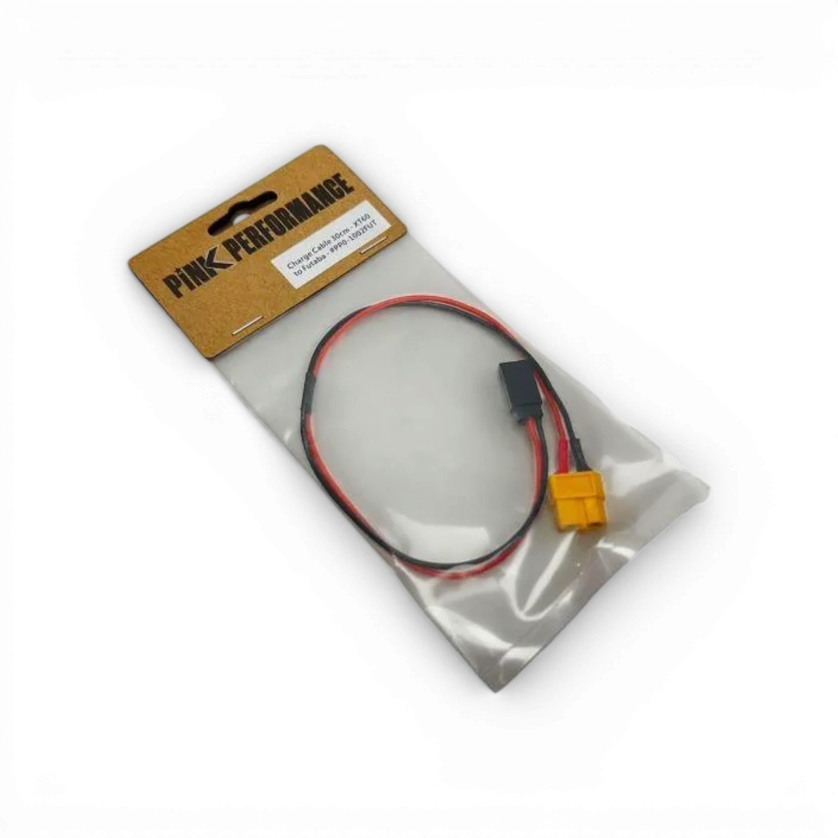 Câble de charge de 30cm XT60 vers Futaba JR, câble électrique Pink Performance pour drones et appareils électroniques.