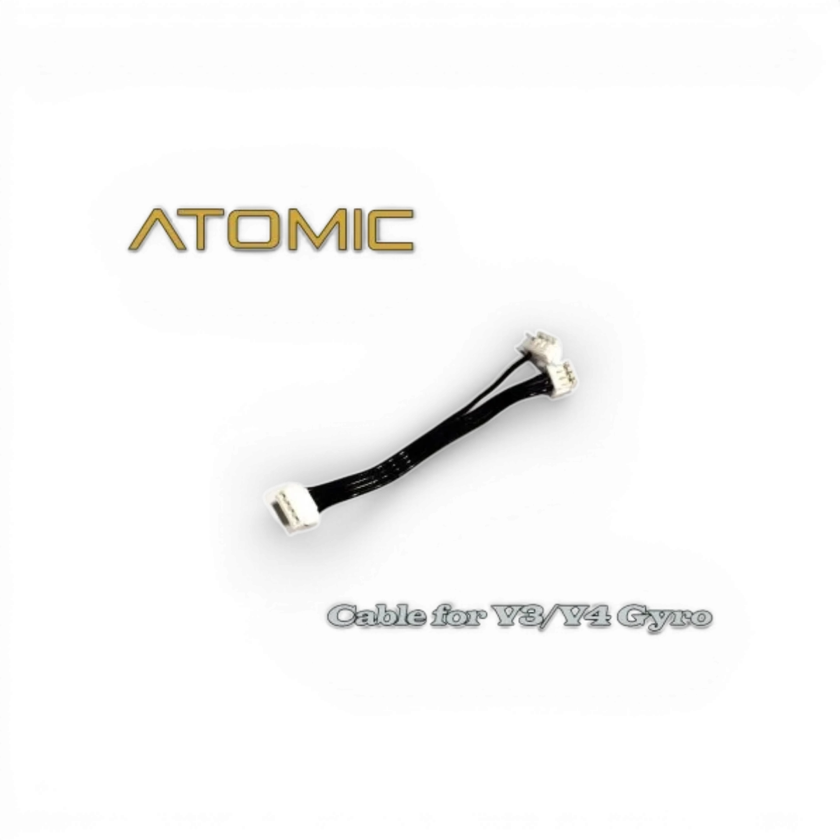 Câble mini gyro Atomique RC Mini pour électronique, montre un câble compact avec connecteurs pour drift ou contrôle.