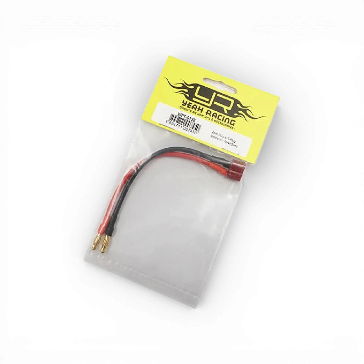 Câbles banane 4mm de Yeah Racing, connecteurs électroniques de type Dean T pour batteries et amplificateurs.
