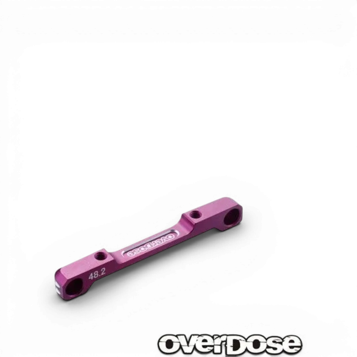 Cale triangle inférieur en aluminium violet de 48,2 mm, pièce détachée pour vélo de la marque Overdose.