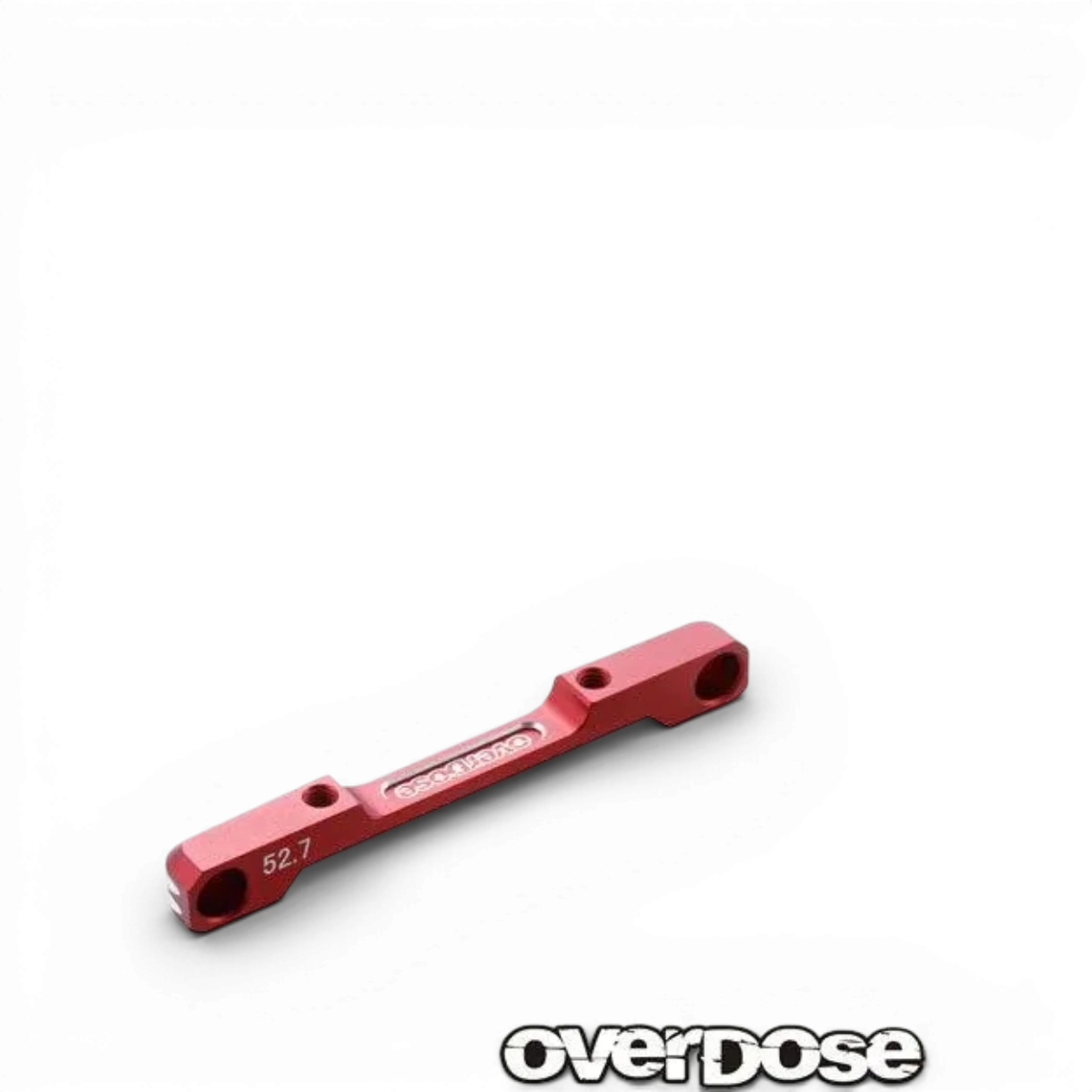 Cale triangle inférieure en aluminium rouge de 52,7 mm pour pièces détachées Overdose, adaptée pour drift ou tuning.