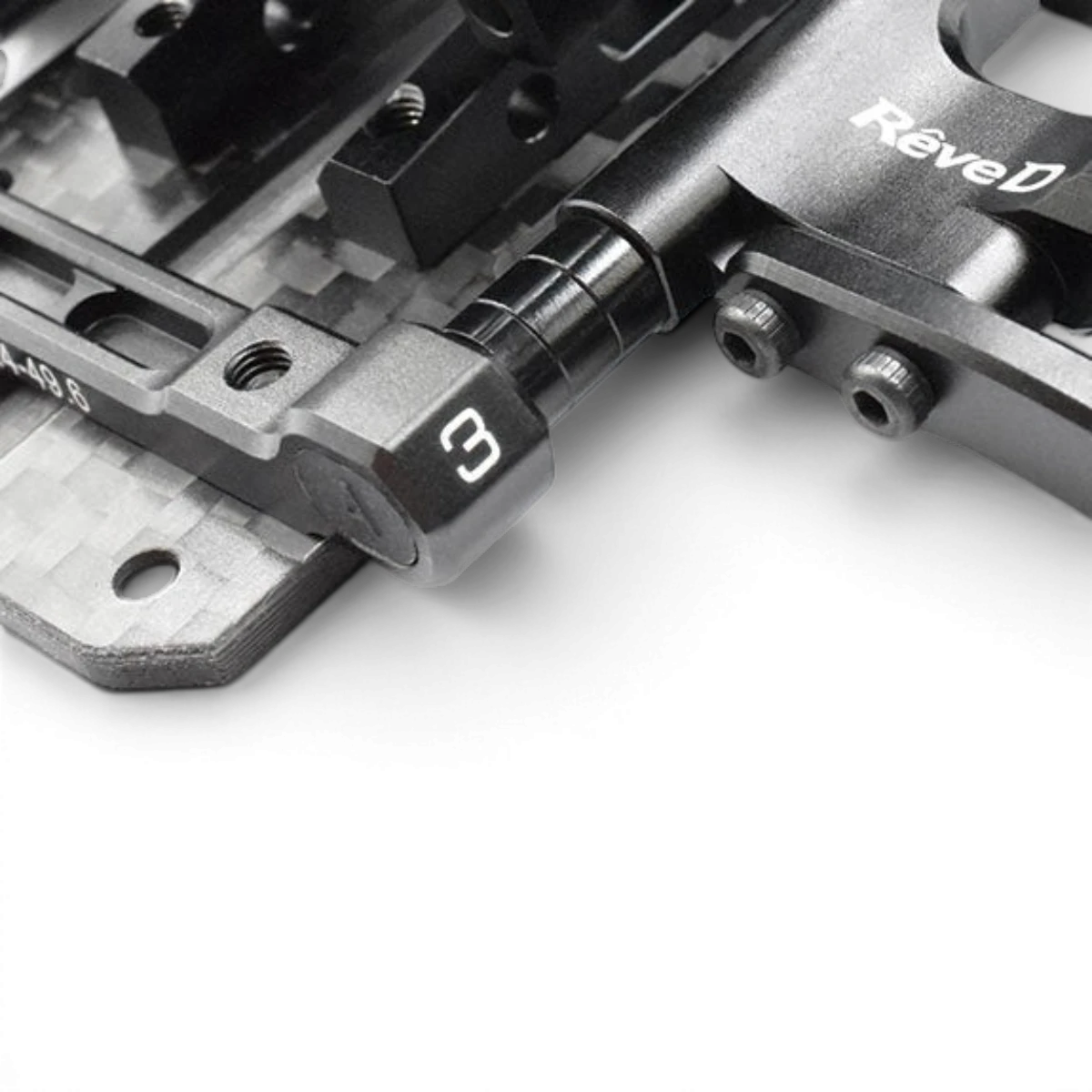 Cales en aluminium 3x6x1,5 cm, lot de 8 pièces, pièces détachées pour RC, marque Team Reve D
