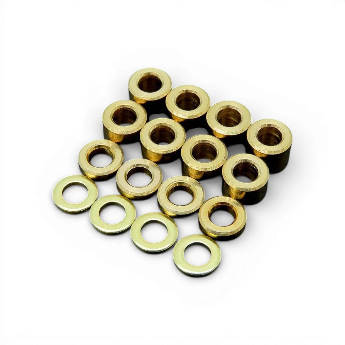 Cales en laiton Wrap-UP Next M3 de 1, 2, 4 et 6 mm, outils de précision pour fixation et ajustement.