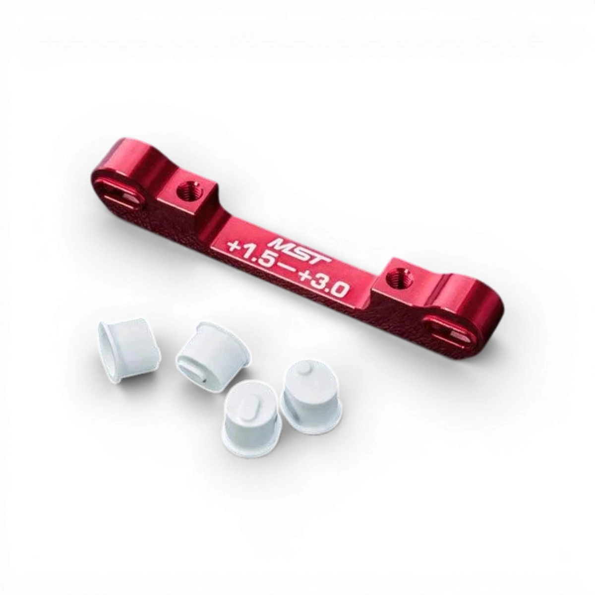 Cales triangles réglables rouges RMX 2.5, 1.5 et 3.0 de Max Speed Technology, pièce détachée pour vélo.