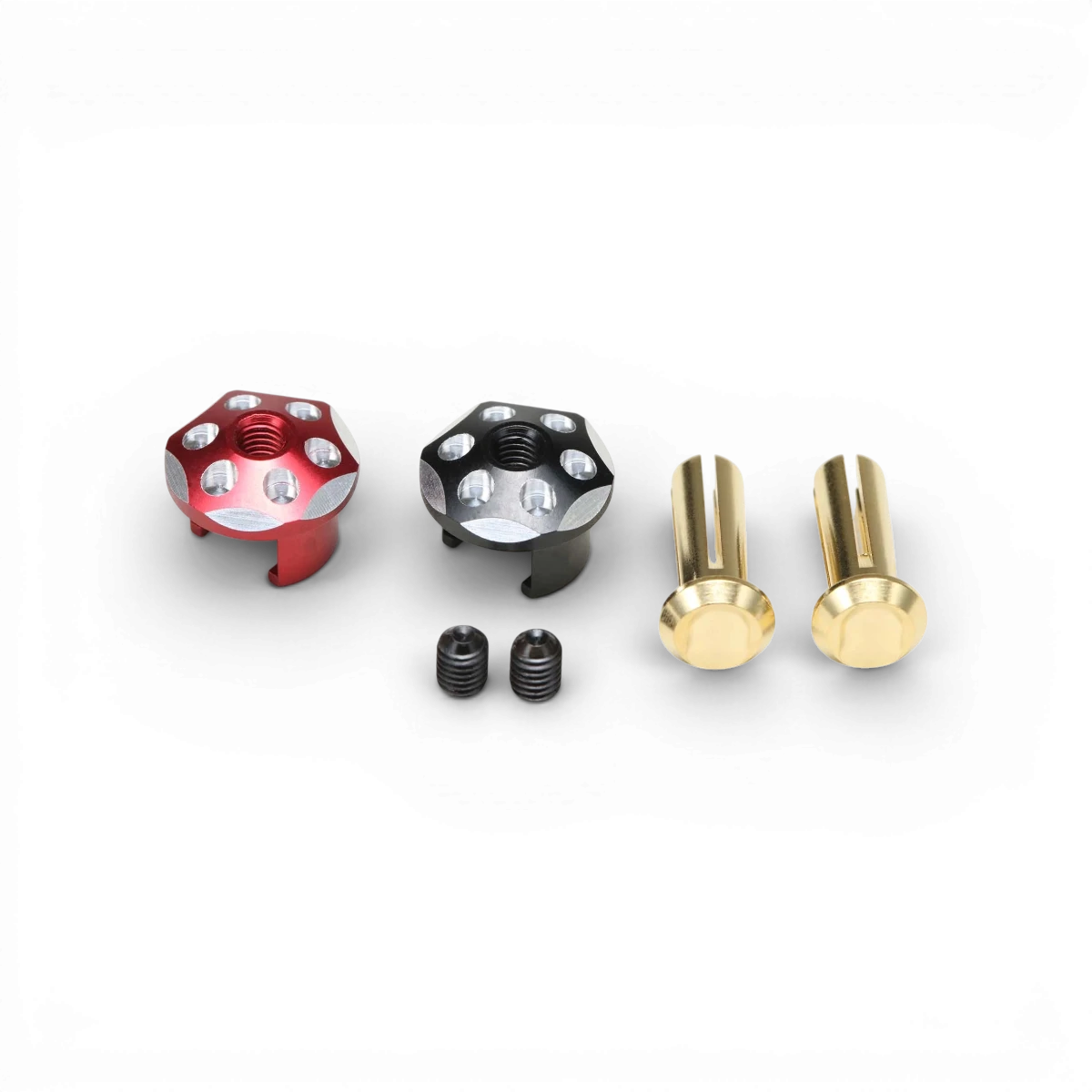 Capuchons en aluminium + prise batterie Racing Performer pk 4mm - YOKOMO - DriftParadiZ