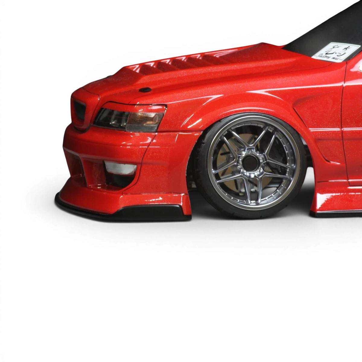 Carrosserie Toyota Cresta JZX100 BLS BN-Sports de la marque Pandora RC, vue détaillée de la carrosserie pour voiture RC.