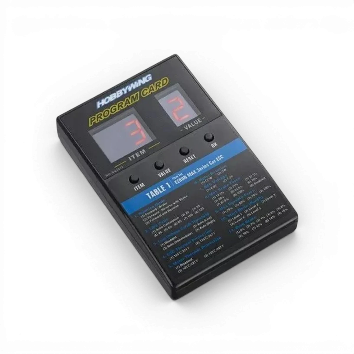 Carte de programation LED - HOBBYWING - DriftParadiZ