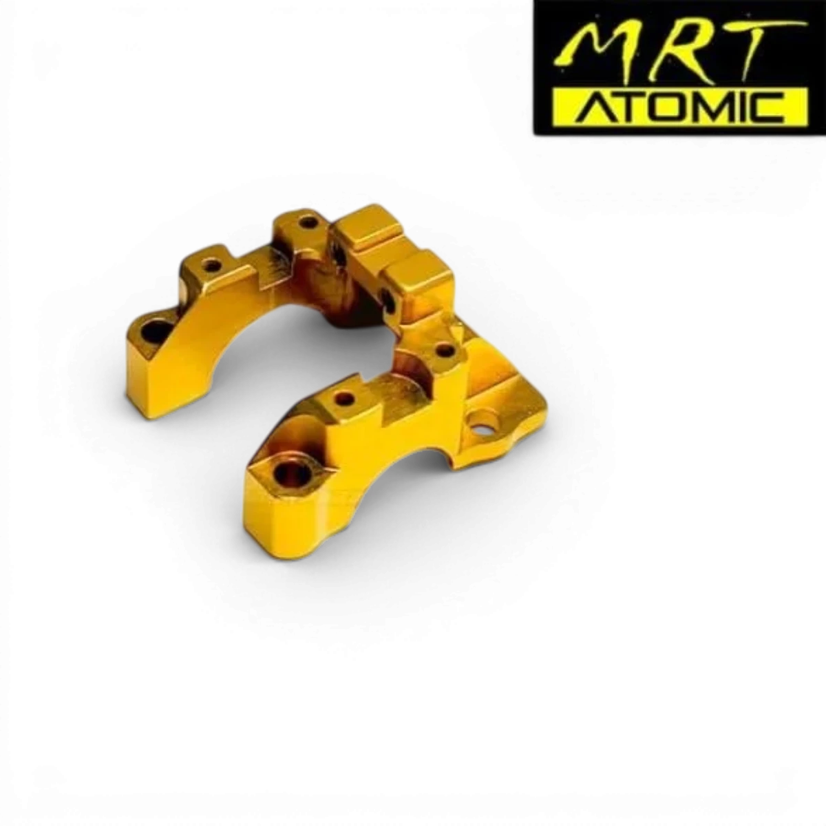 Cellule arrière en aluminium pour drone DRZV2, pièce détachée de la marque Atomic RC Mini, montrée en gros plan.