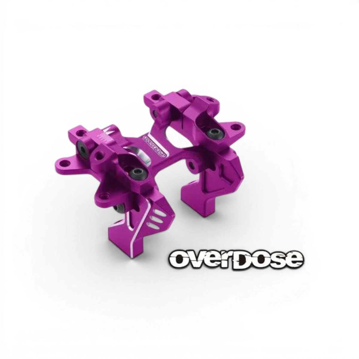 Cellule avant en aluminium V3 de Overdose, pièce détachée pour voiture de drift, montrée en gros plan.