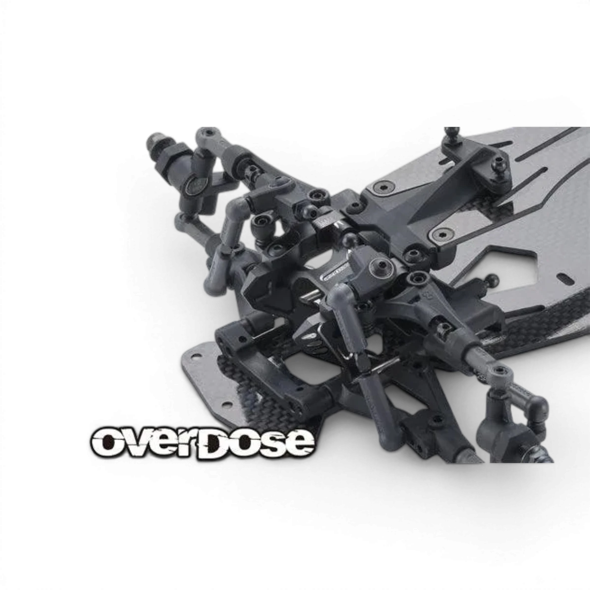 Cellule avant en aluminium V3 pour voiture, pièce détachée Overdose, design léger et robuste pour performance optimale.