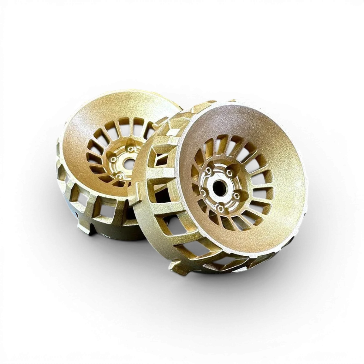 Roues Centre Bowler Or Tetsujin avec détails en métal doré, conçues pour améliorer la performance du skateboard.