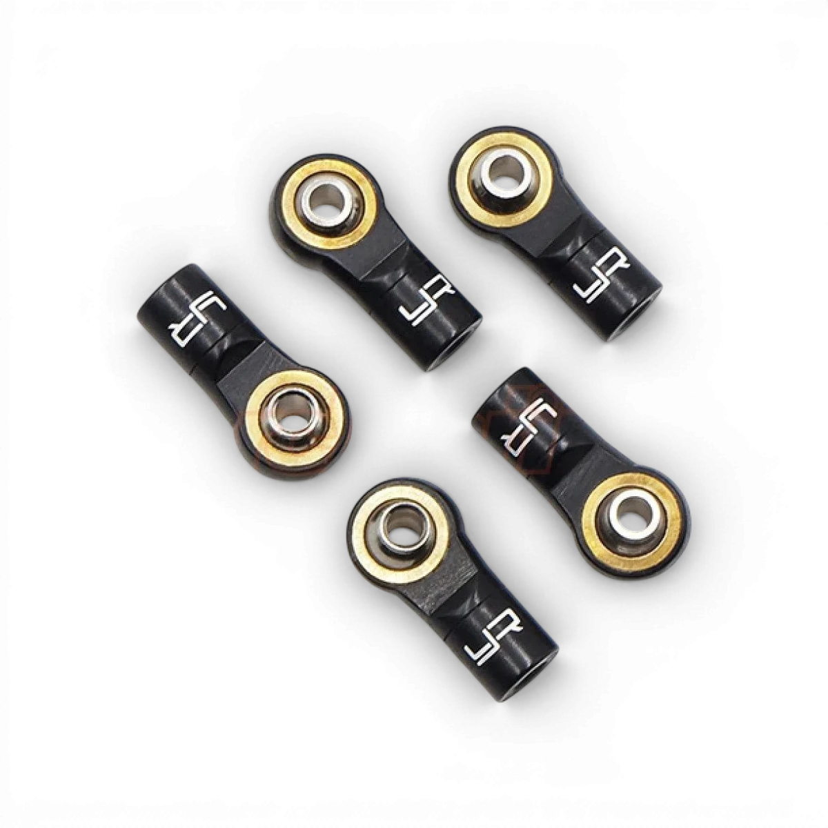 Chapes aluminium pas standard noir Yeah Racing pour voitures radiocommandées, léger et durable, visible en détail sur l'image.