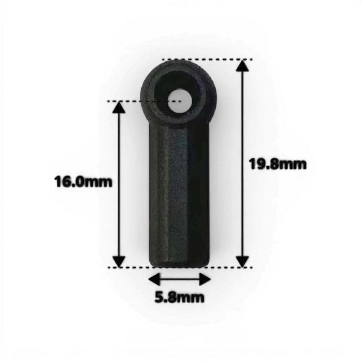 Pièce détachée Topline, chapes "M" en résine de 4,3 mm, vue détaillée sur fond blanc.