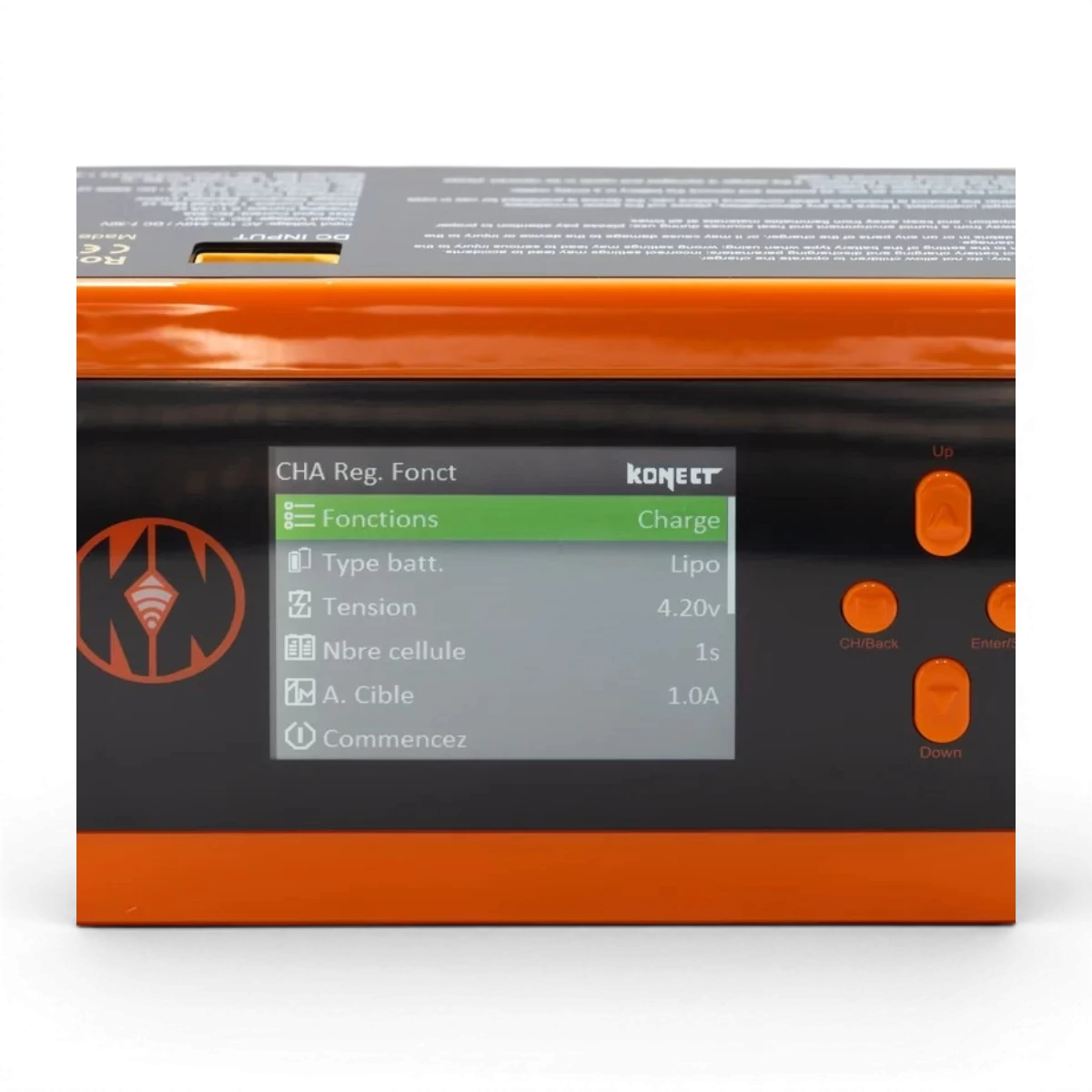 Chargeur dual AC/DC 200W Konect pour recharge, décharge et équilibrage de batteries électroniques, modèle Multi200.