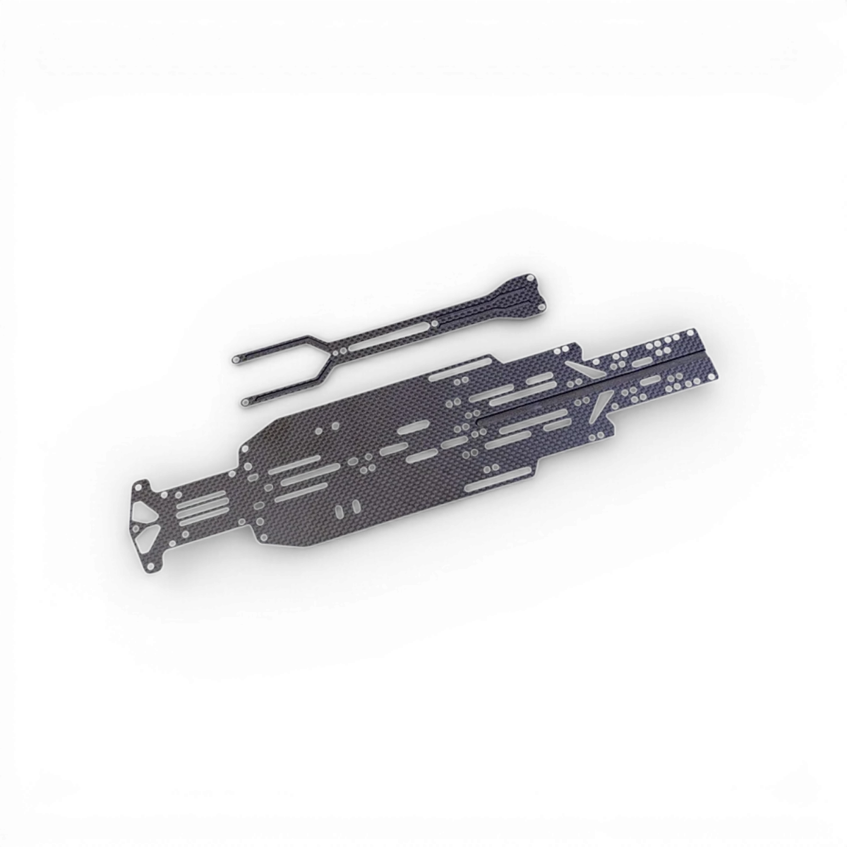 Châssis de conversion RC Drift Topline RD2.0 V1, en plastique noir avec détails métalliques, pour voitures RC.