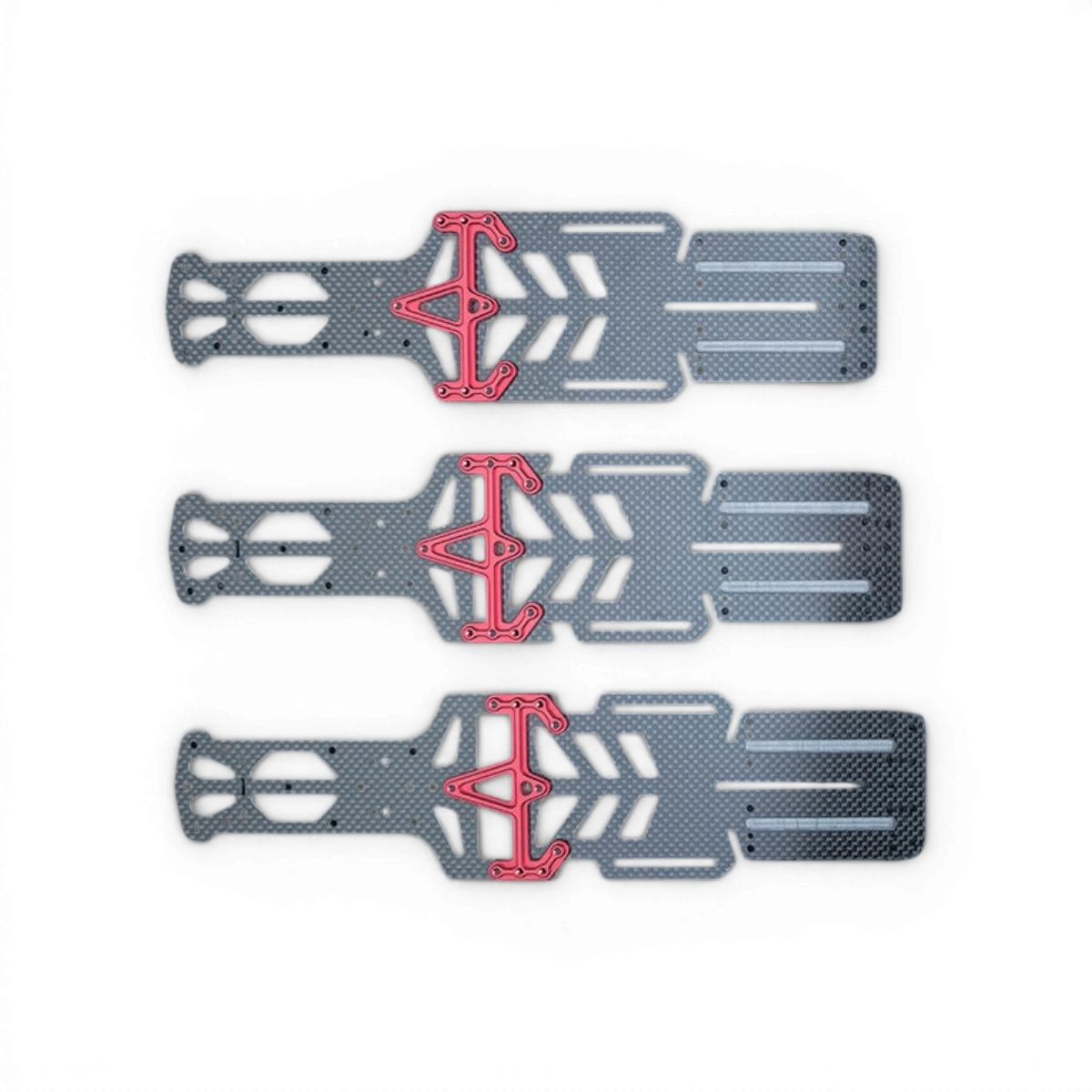 Châssis inférieur en carbone allégé avec empattement réglable pour RC Max Speed Technology RMX 4, modèles 257, 266, 275.