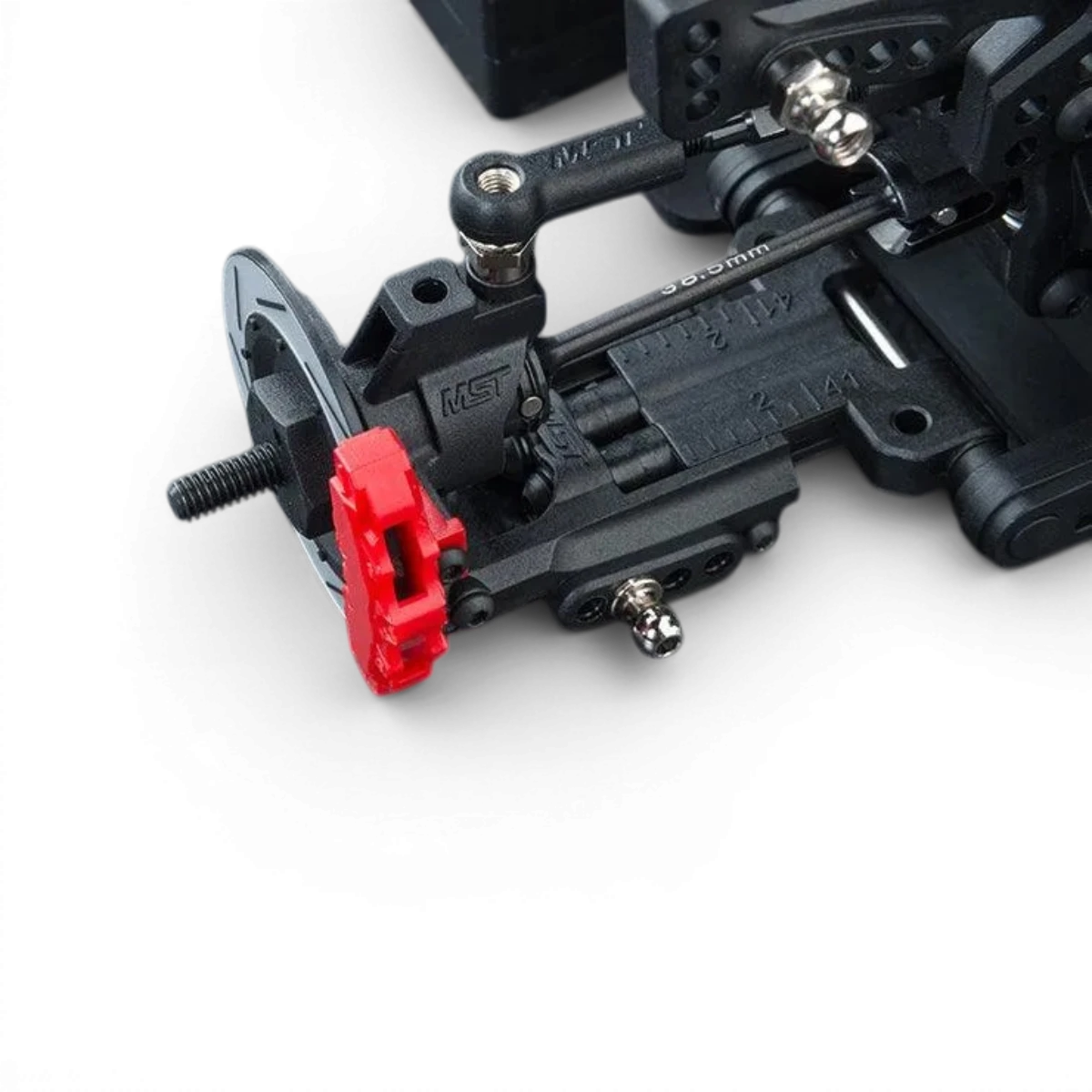 Châssis kit MRX S 1/10 2WD de Max Speed Technology, vue détaillée du châssis pour voiture RC.