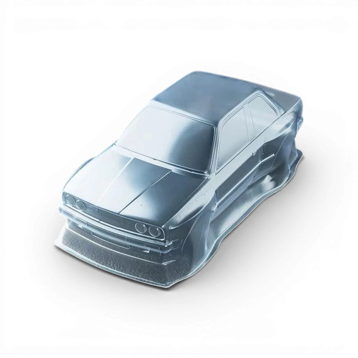 Châssis RC Drift Max Speed Technology RMX 2.5 Classic avec E30RB, vue de face sur le châssis noir et détails techniques visibles.