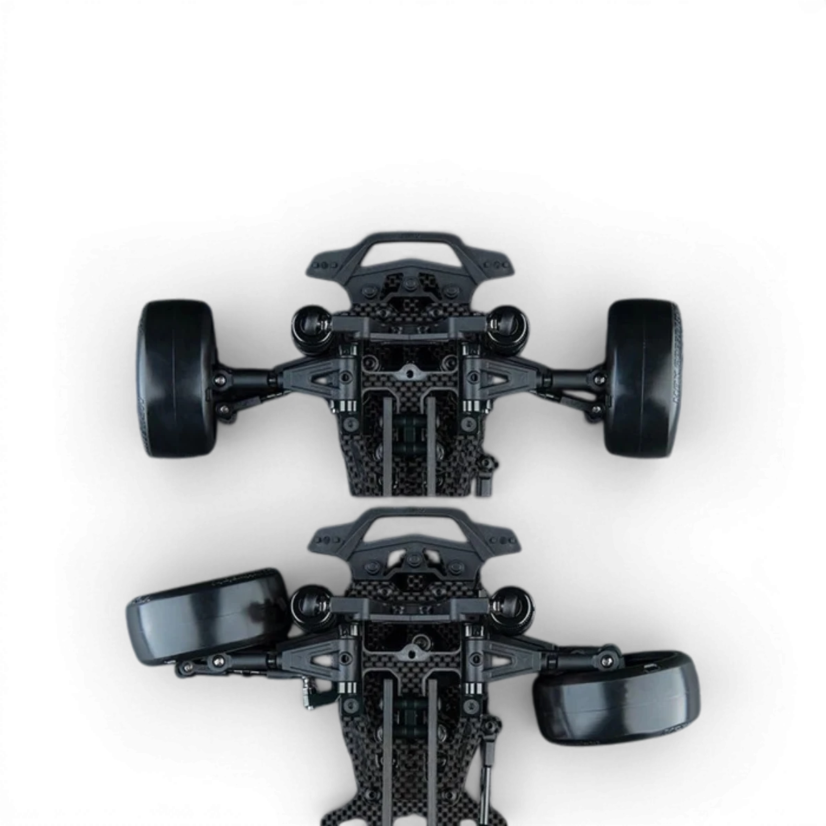 Châssis Max Speed Technology RMX 4 GT Kit Drift RWD pour voiture RC 1/10, vue de face avec composants visibles.
