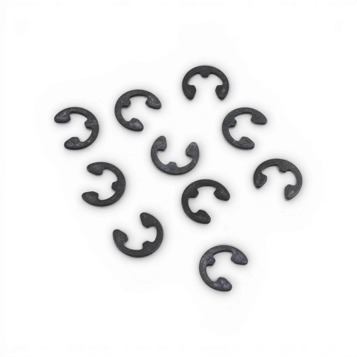 Circlips de 4mm de marque Team Yokomo, lot de 10 pièces détachées pour réparations mécaniques.