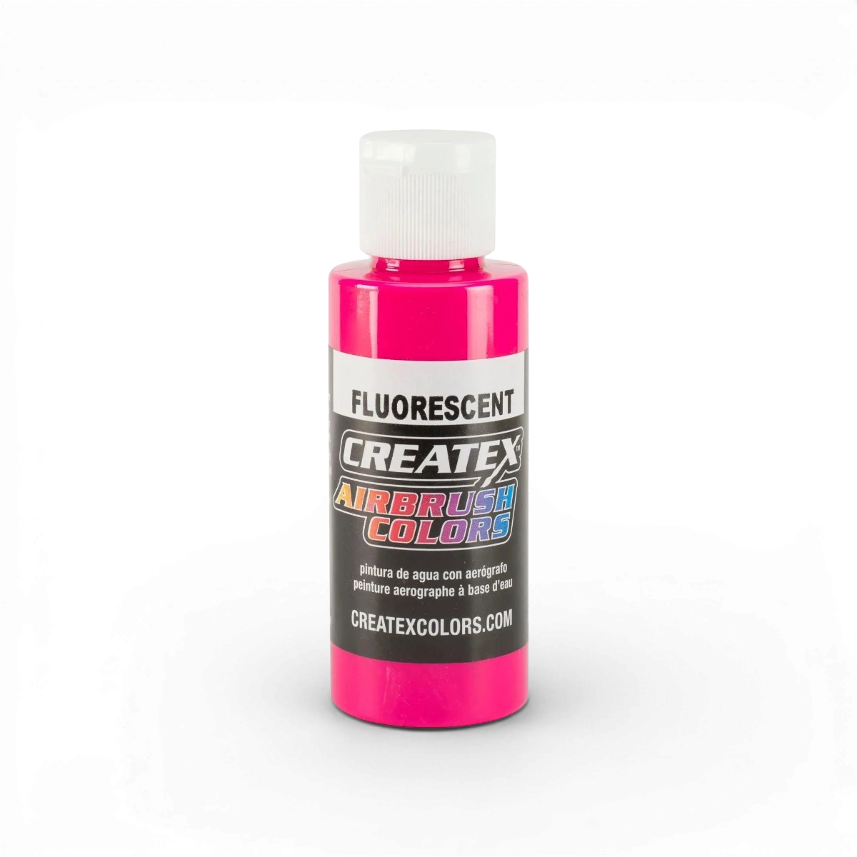 Peinture fluorescente magenta Createx Classic Fluorescent, tube de peinture acrylique vive et lumineuse pour artiste.