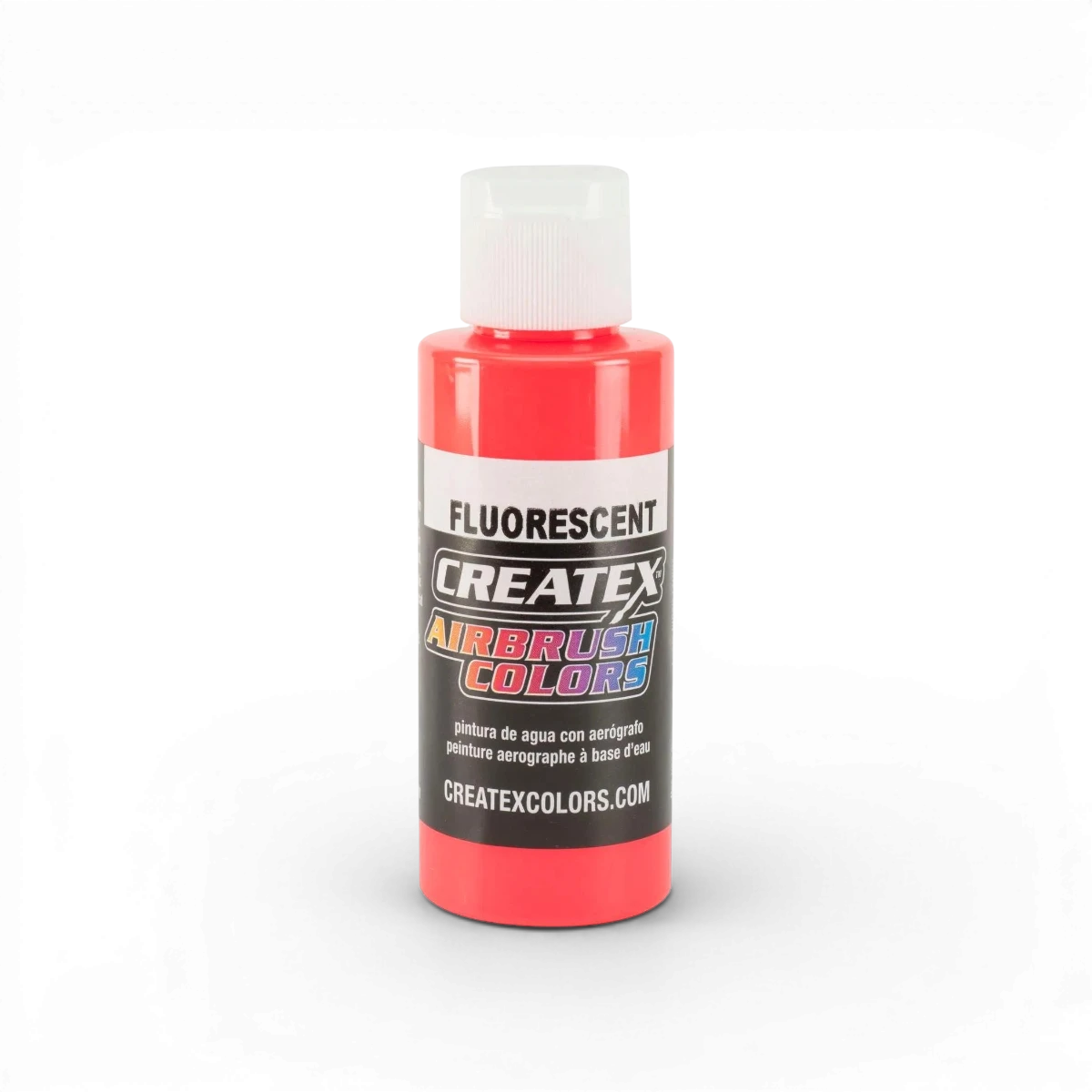 Peinture fluorescente rouge Createx Classic Fluorescent, tube de couleur vive pour art et décoration.