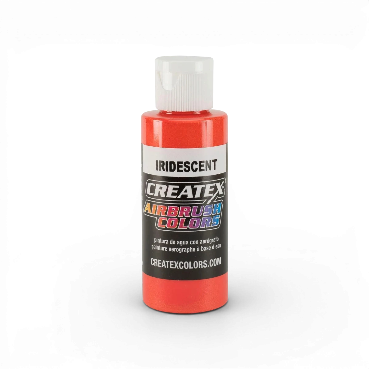 Peinture en acrylique iridescente Classic Iridescent Ecarlate de Createx couleurs, offrant une finition brillante et colorée.