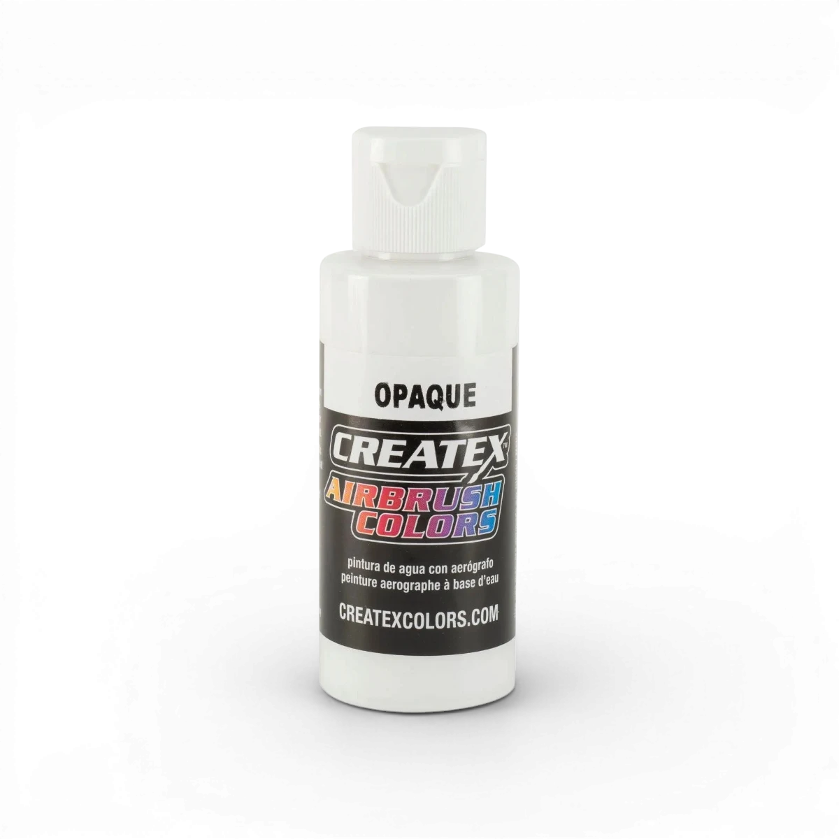Peinture acrylique opaque blanche Createx Colors dans un pot, idéale pour l'art et la décoration.