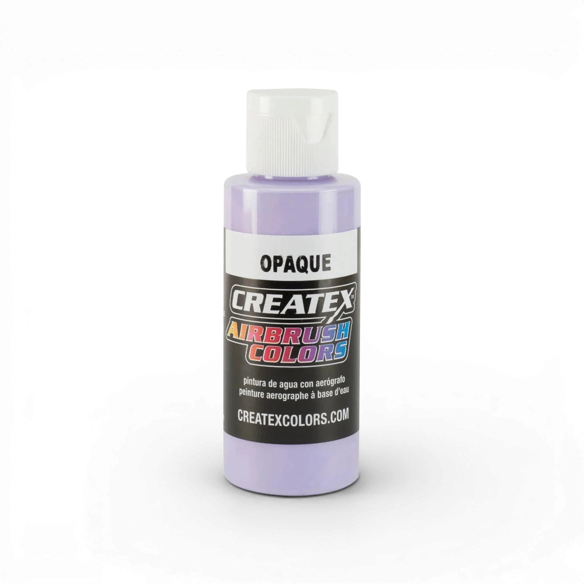 Peinture acrylique opaque Lilas Createx Colors dans un pot de 75 ml avec couvercle blanc.