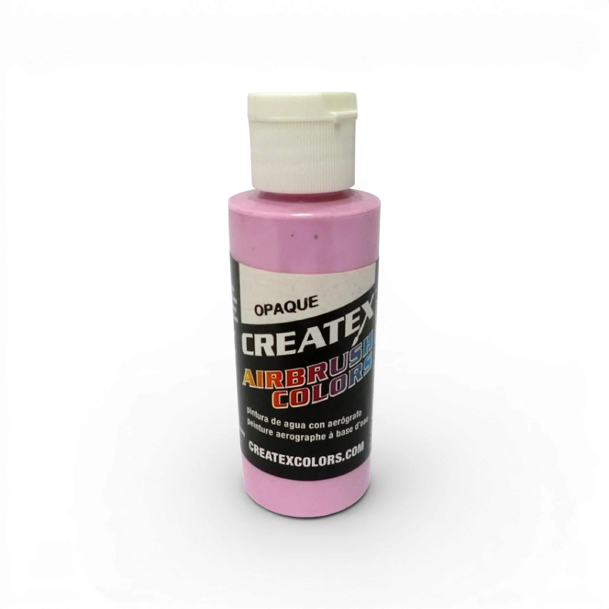Peinture opaque classique Rose de la marque Createx Colors, tube de peinture colorée pour artistes et loisirs créatifs.