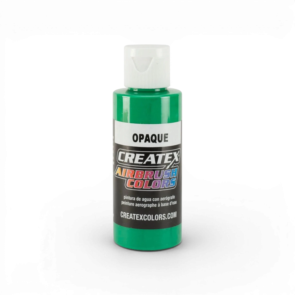 Peinture classique opaque vert léger de Createx Colors, tube de peinture pour arts et loisirs créatifs.