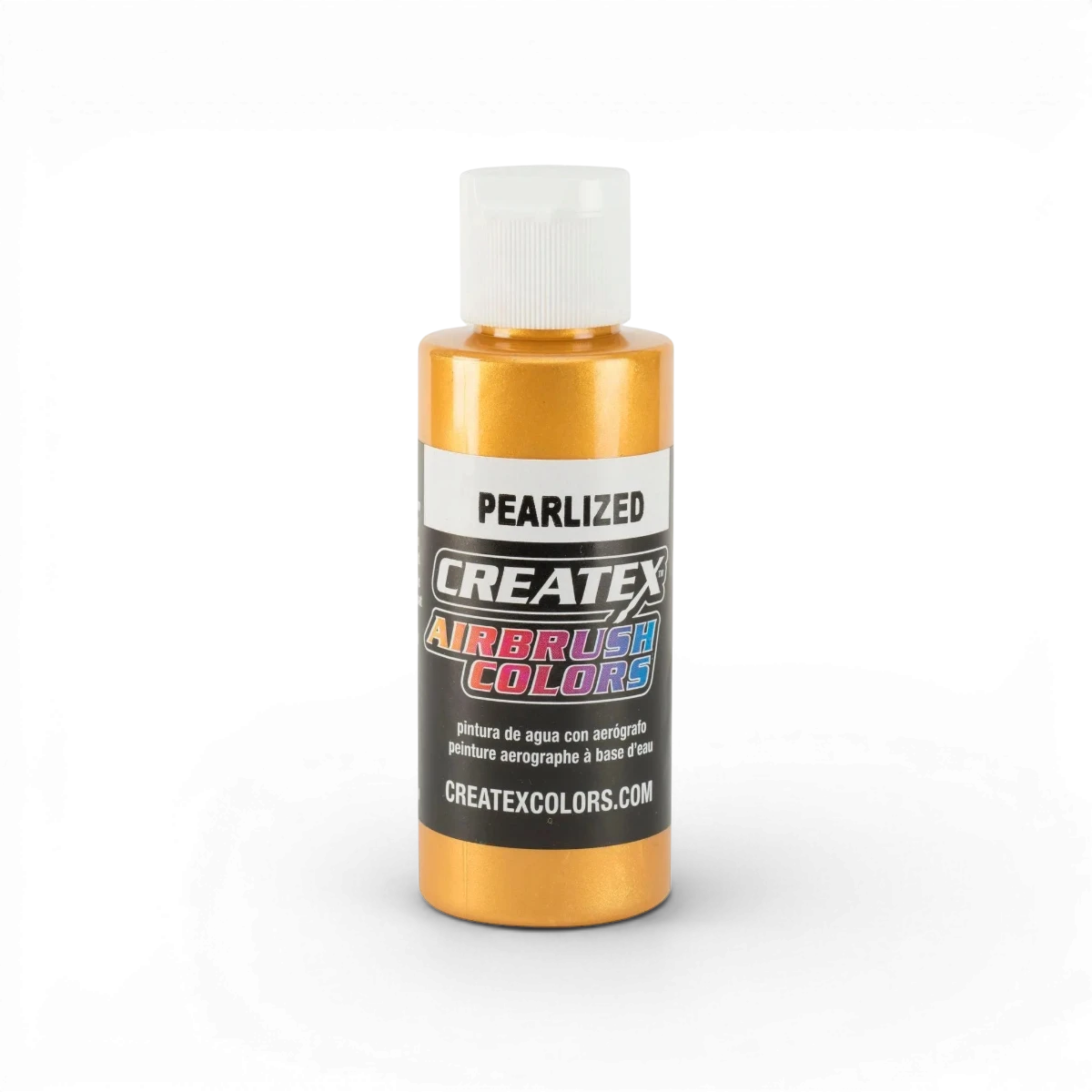 Perles perlisées de couleur cuivre de la marque Createx Colors, finition classique et éclatée, conçues pour la peinture artistique.