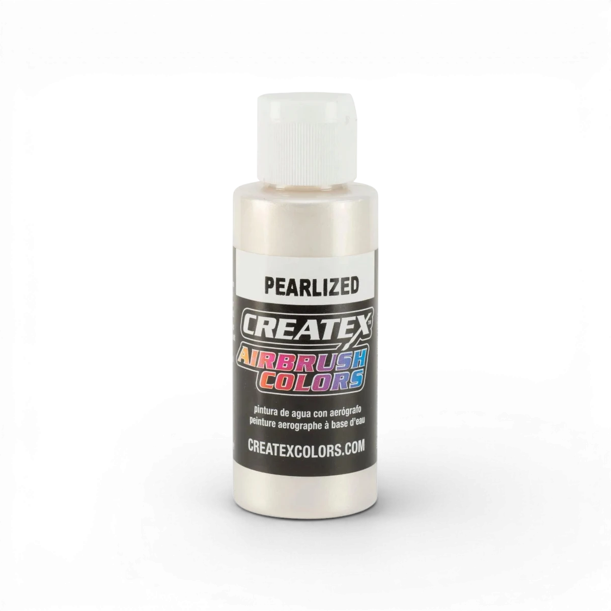 Perles perlées platinum Classic Perlized de Createx Colors, finition élégante et brillante pour projets artistiques.