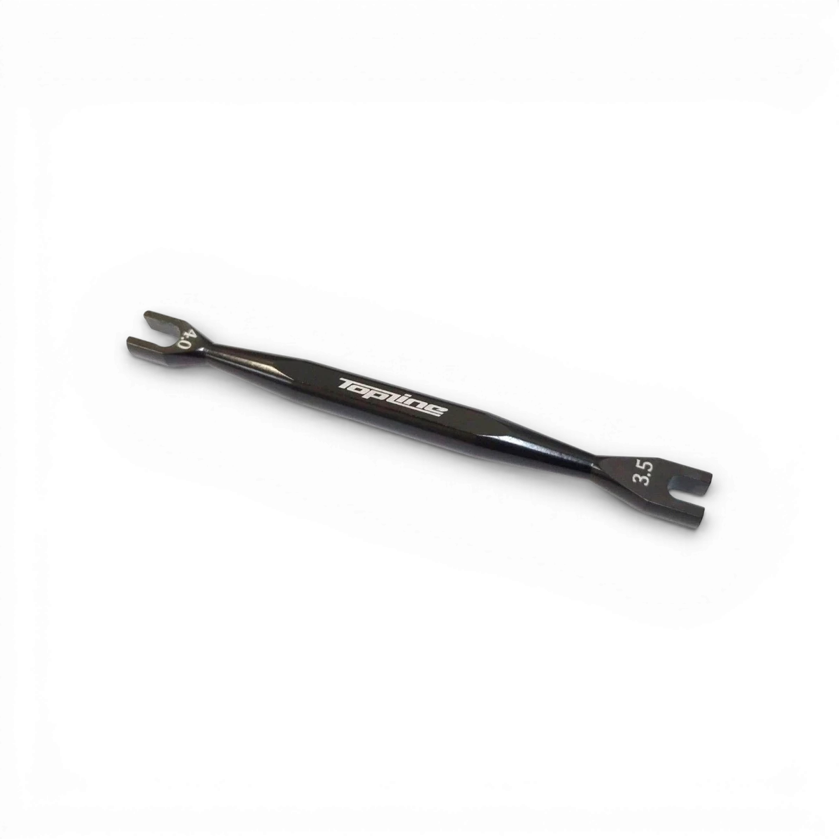 Clé biellette en aluminium Topline, 3,5/4,0 mm, accessoire léger pour réglages précis de vélo ou modélisme.