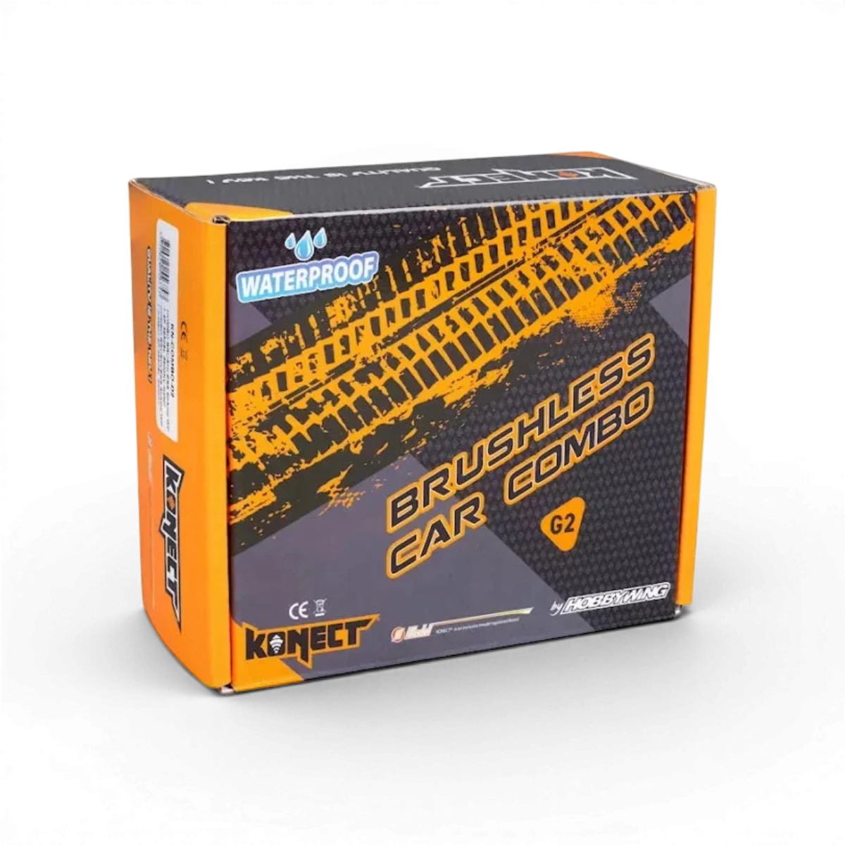 Ensemble électronique brushless Konect avec moteur 4P 3650SL 3400KV 10,5T, adapté pour véhicules RC, visible en détail.