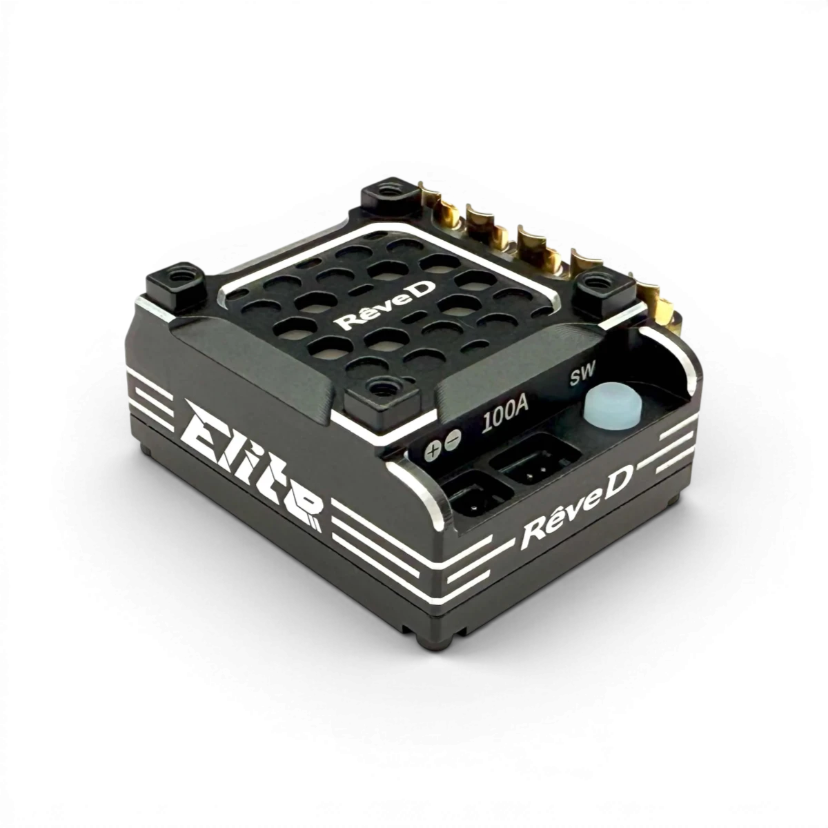 Contrôleur Brushless Team Reve D “Elite” 100A ESC pour voiture RC Drift, électronique haute performance.