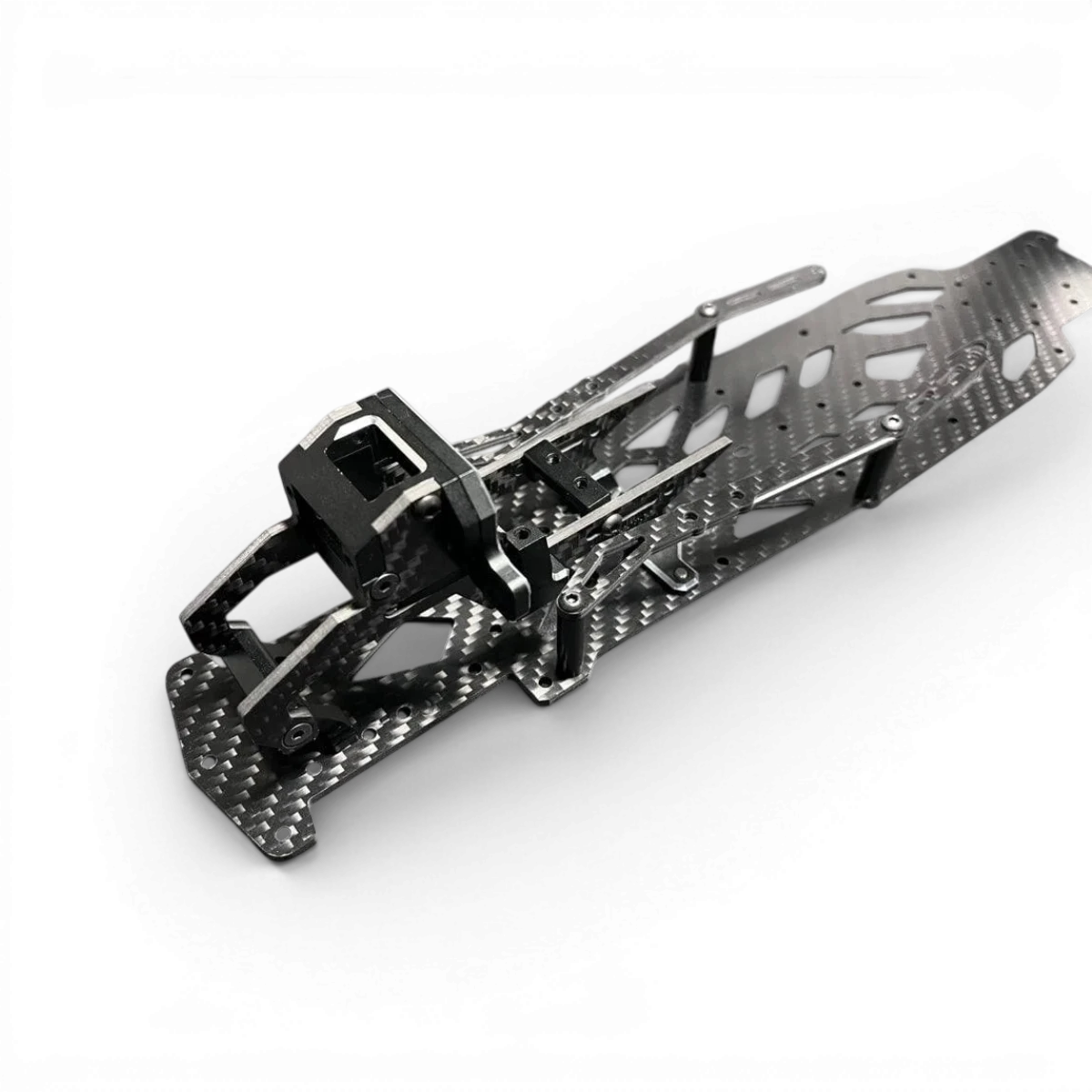 Conversion carbone V1.0 RDX de TEAM AD, pièce de vélo en carbone avec finition noire et détails techniques visibles.