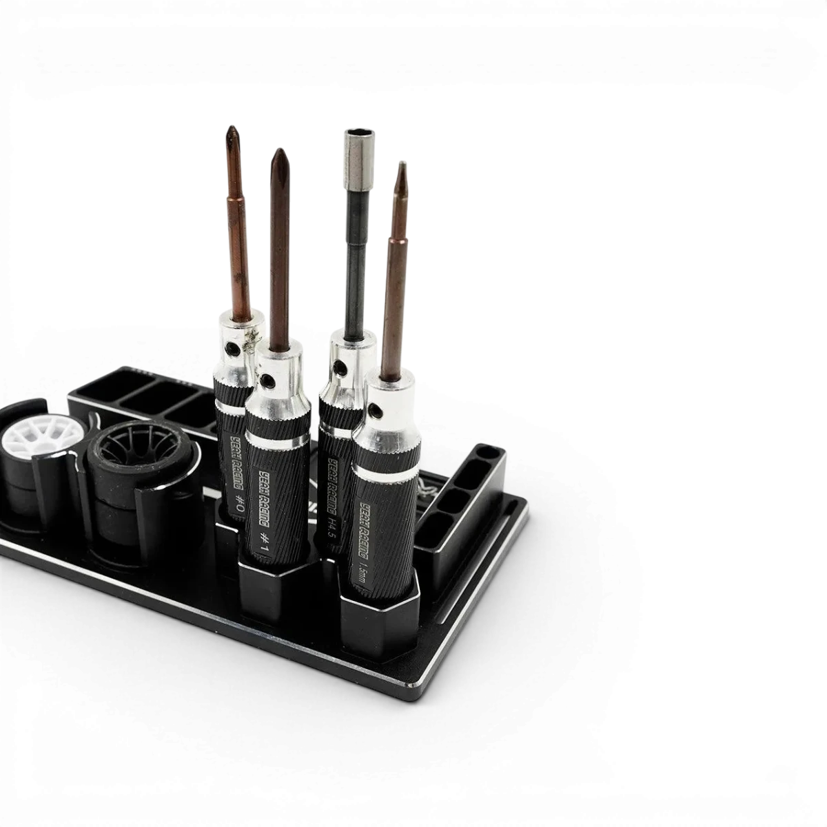 Coupelle multi-usage en aluminium de la marque Yeah Racing, accessoire léger et robuste pour diverses applications.