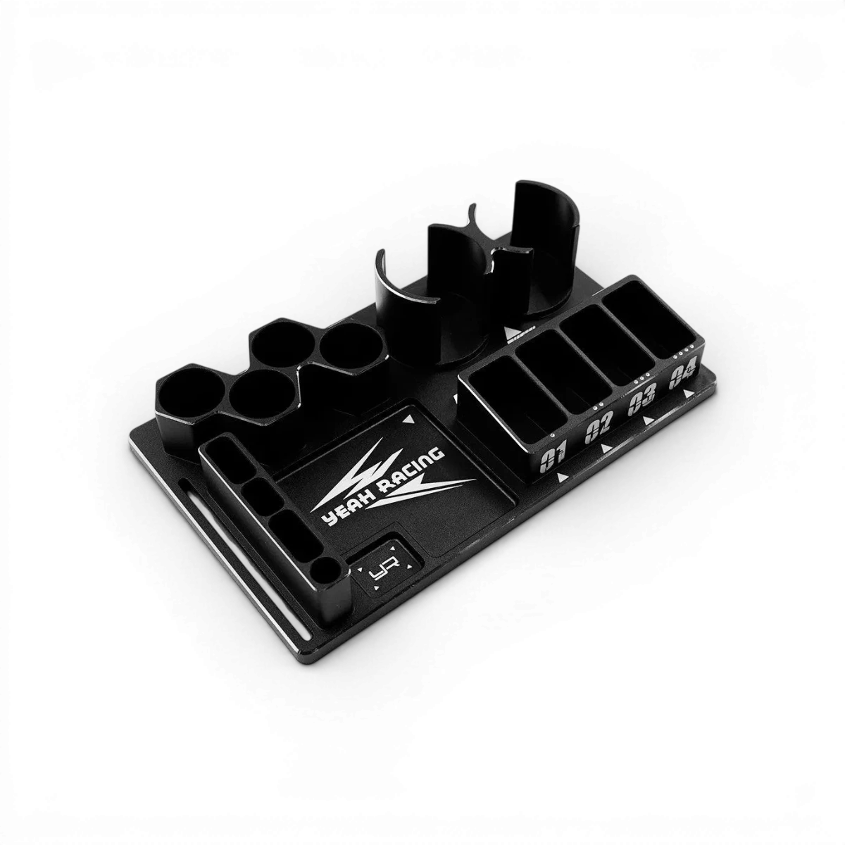 Coupe multi-usage en aluminium de Yeah Racing, accessoire léger et durable pour diverses applications.