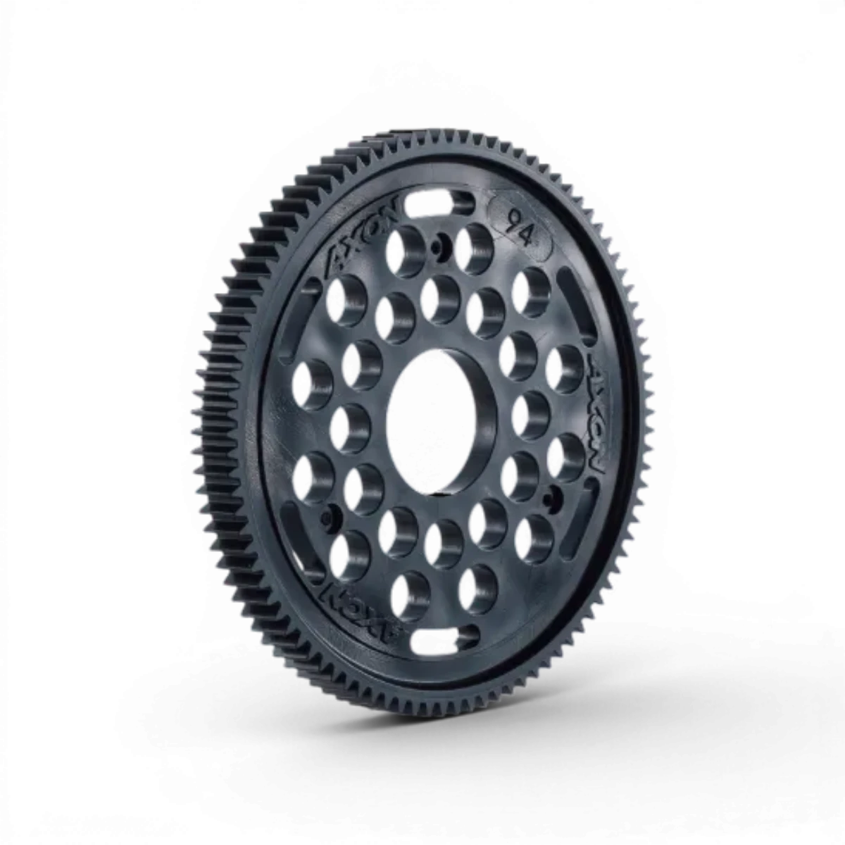 Couronne 100T dents 64dp de la marque Team Axon, pièce détachée pour drift, vue de face avec détails des dents.