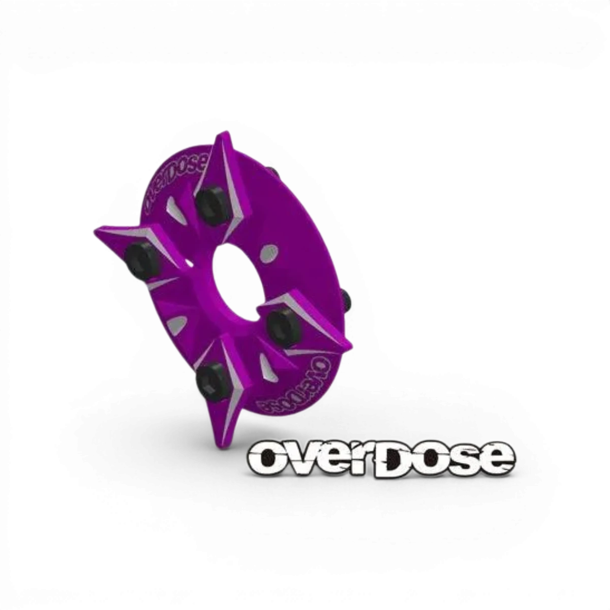 Couvercle couronne en aluminium pour pièces détachées de la marque Overdose, visible en image.