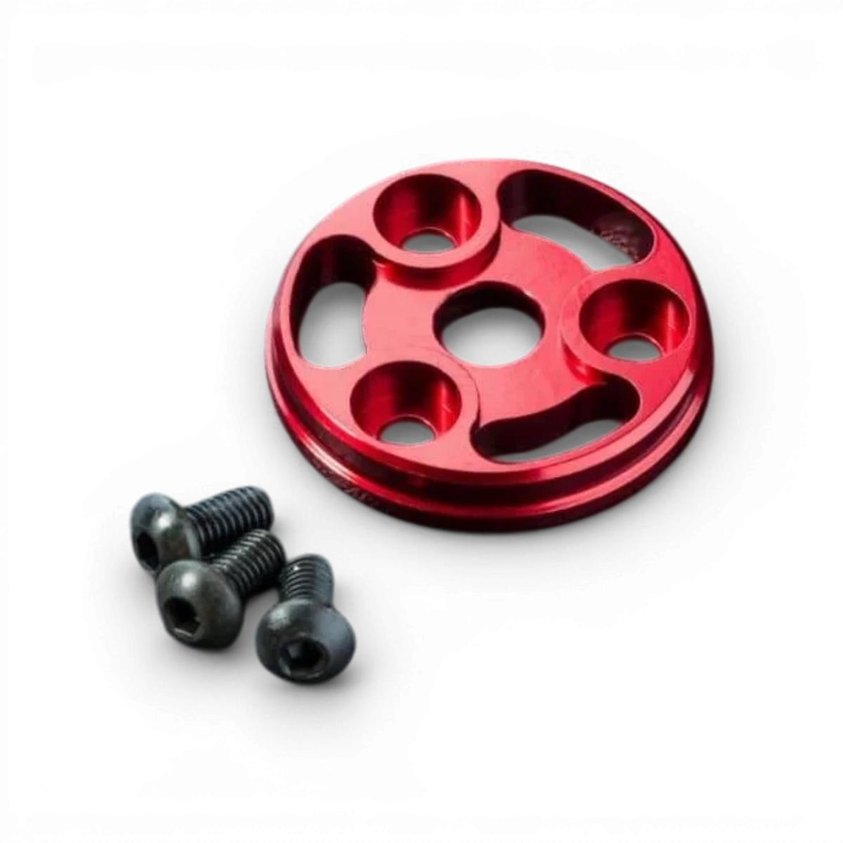 Couvercle couronne en aluminium rouge pour RMX/RRX 2.0-2.5, pièce détachée de Max Speed Technology.