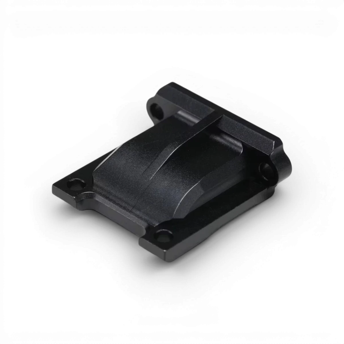 Couvercle différentiel pour MD1.0, pièce détachée de marque Team Yokomo, en plastique noir avec détails techniques visibles.
