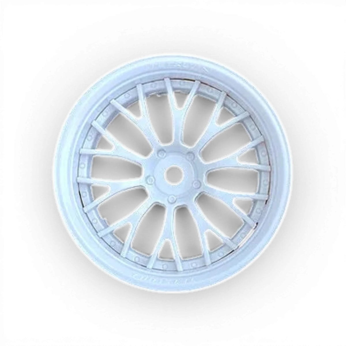 Roue Daisy Blanches Tetsujin TT-8096 pour drift, design blanc avec détails colorés, adaptée aux véhicules de drift.