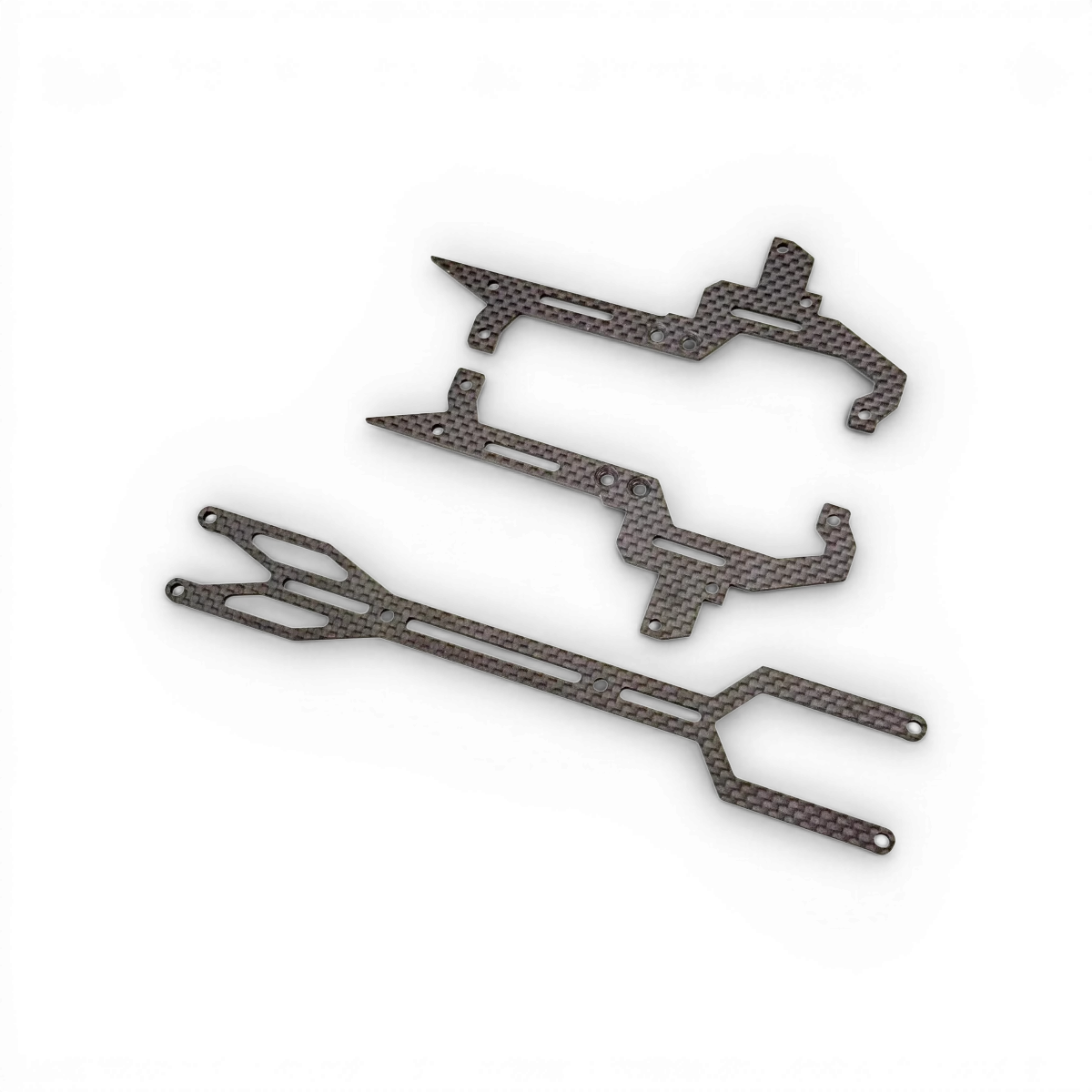 Plaque latérale en carbone pour deck supérieur de jouet de sport RhinoRacing DDSS, design léger et résistant.